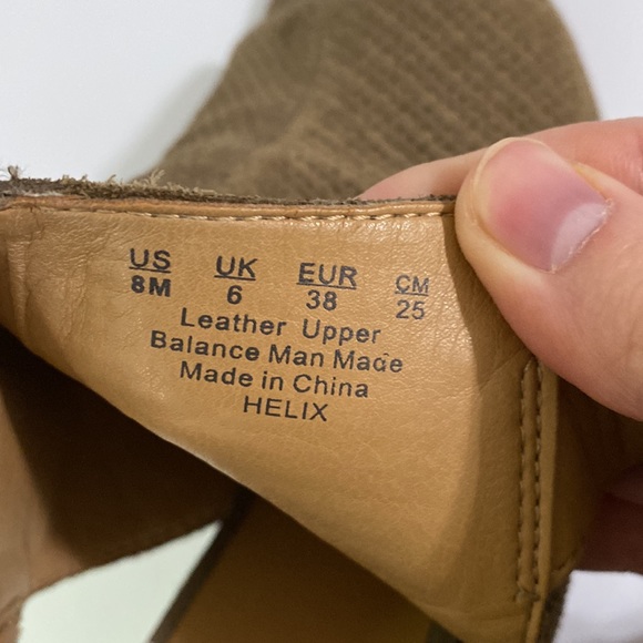 Franco Sarto Helix sling back chunky heel peep toe sandal perforated sides sz 8 - Picture 9 of 9